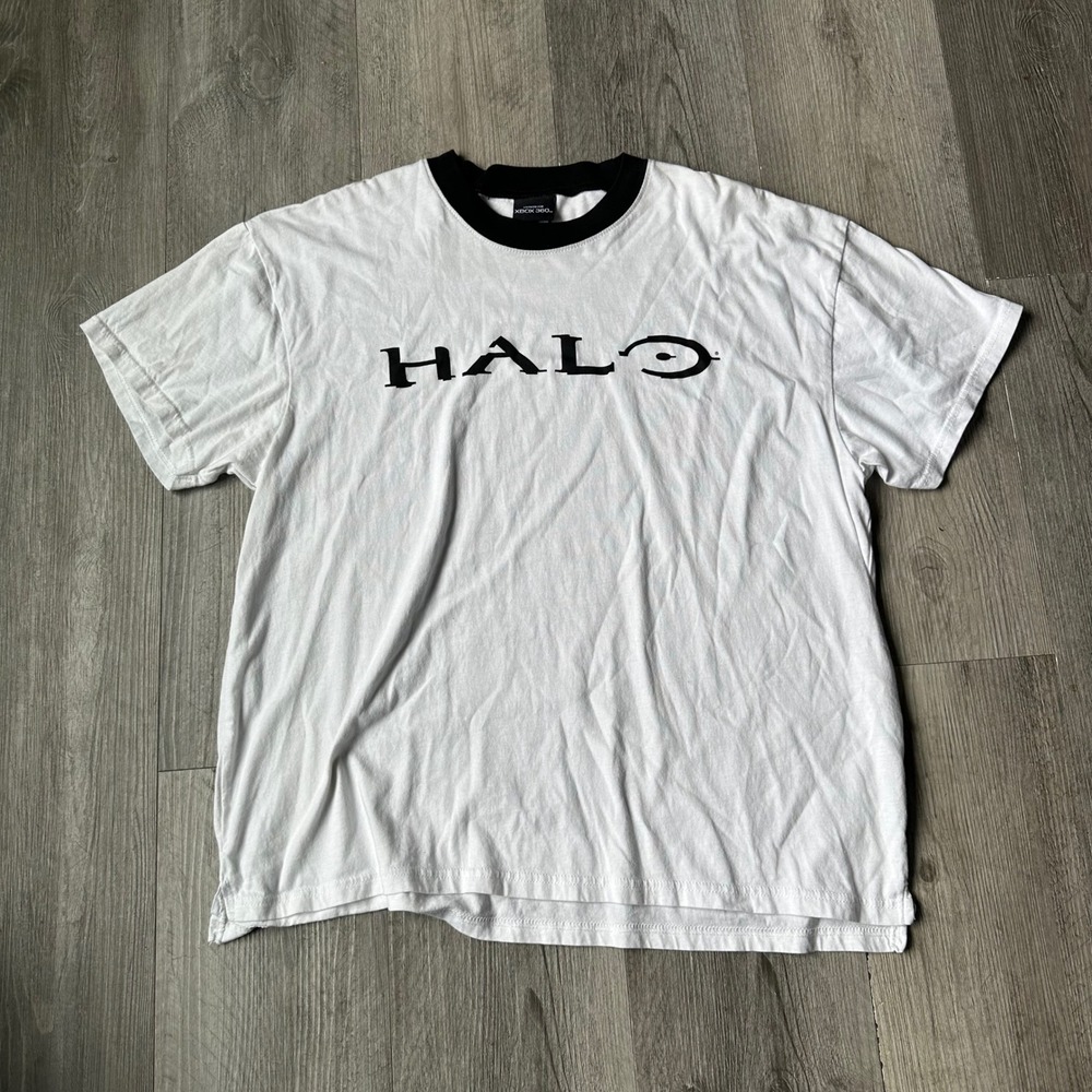 Vintage Rare Halo 3 Bungie Xbox 360 Promo Video Game Tee Size Large Y2K 2000s